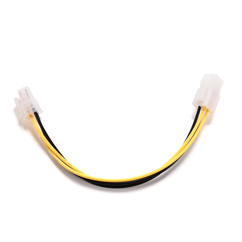 Fun 20 ซม.8 นิ้ว ATX 4 Pin ชาย 4Pin หญิง PC CPU Power Extension อะแดปเตอร์สายไฟเชื่อมต่อ