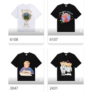 [100% Cotton] ขายดีที่สุด เสื้อยืดลําลอง ผ้าฝ้าย แขนสั้น พิมพ์ลาย A&amp;v ทรงหลวม พลัสไซซ์ แฟชั่นฤดูร้อน สําหรับทุกเพศ ทุกวั