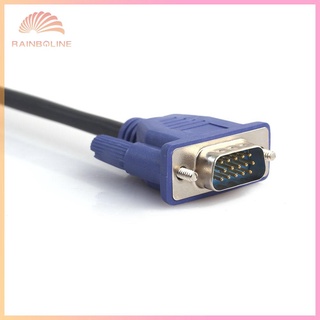 Vga Hd 15 Pin Male To Male หน้าจอมอนิเตอร์แล็ปท็อปสายเคเบิ้ลเสริม