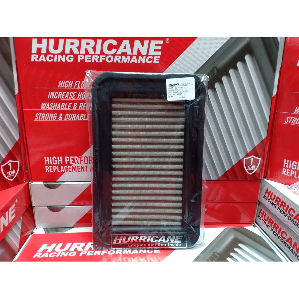 Hurricane กรองอากาศสแตนเลส SUZUKI SWIFT/CIAZ 1.2L ปี 2013-2017