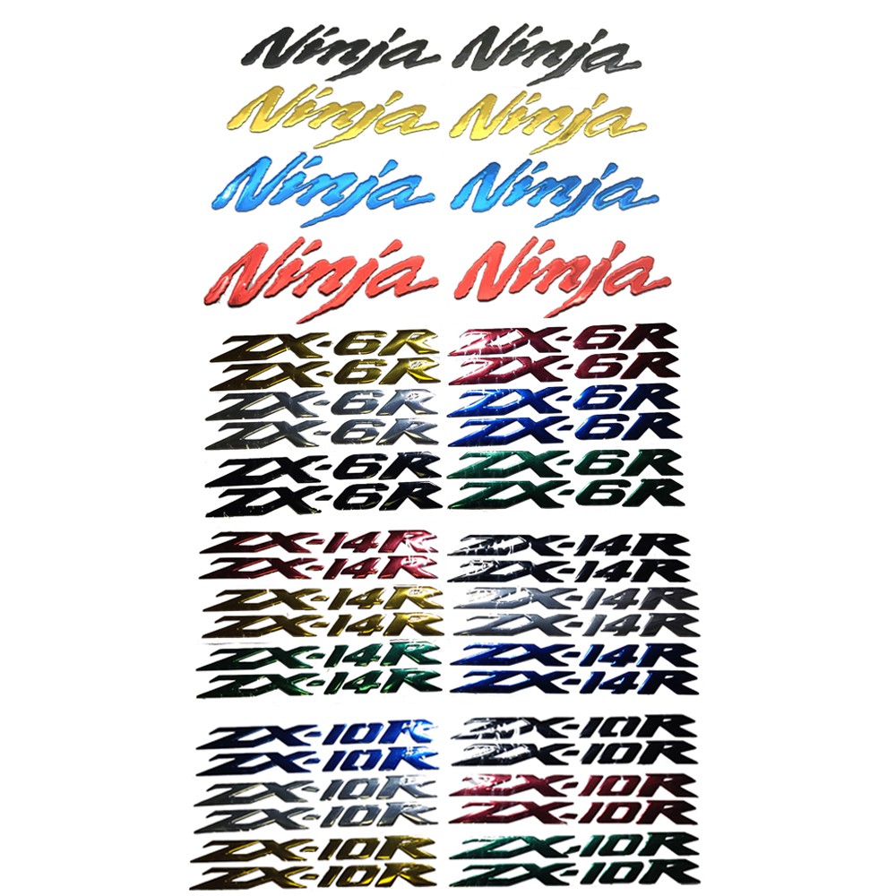 สติกเกอร์ตราสัญลักษณ์ 3D สําหรับติดตกแต่งรถมอเตอร์ไซค์ Ninja ZX-10R ZX-14R ZX-6R Ninja Series ZX10R 