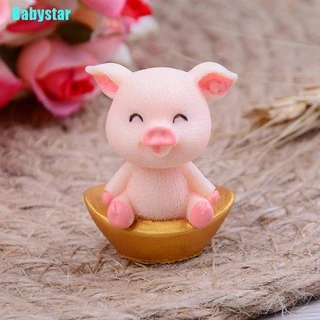 (Babystar) ตุ๊กตาหมูน่ารัก ขนาดเล็ก สําหรับตกแต่งสวน 5 ชิ้น