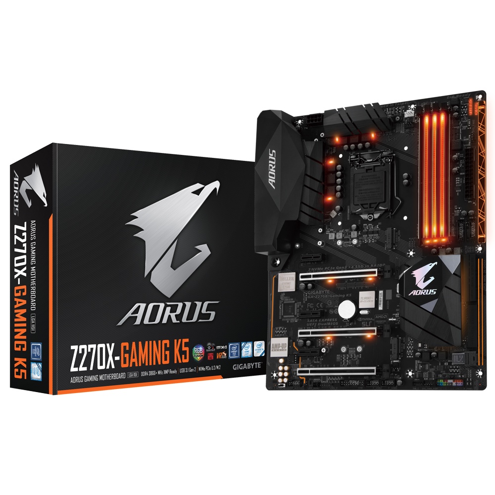MAINBOARD (เมนบอร์ด) 1151 AORUS Z270X GAMING K5 ตัวท็อป พร้อมส่ง