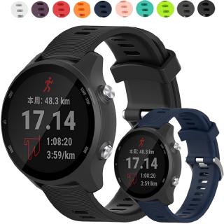 สายนาฬิกาข้อมือซิลิโคนสําหรับ garmin forerunner 245 &amp; 245 m 645 vivoactive 3 music