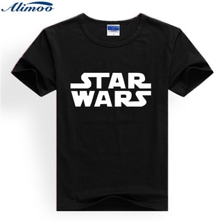 เสื้อยืดท็อปส์ผ้าฝ้ายแขนสั้นฮิปฮอปผู้ชายพิมพ์ Star Wars  Men and Women Tops Big Size XXS-4XLSize S-5XL