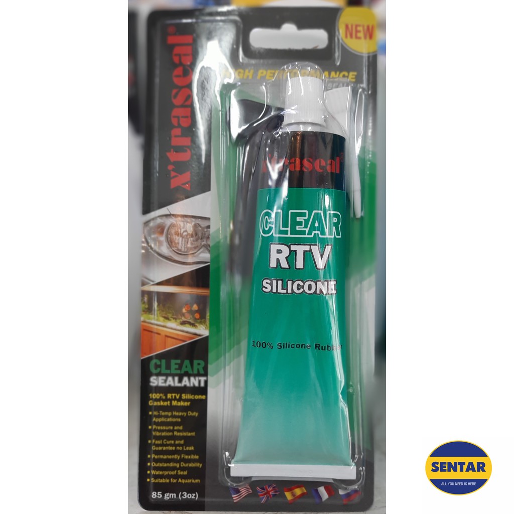 XTRASEAL Clear RTV Silicone Sealant (85gm)