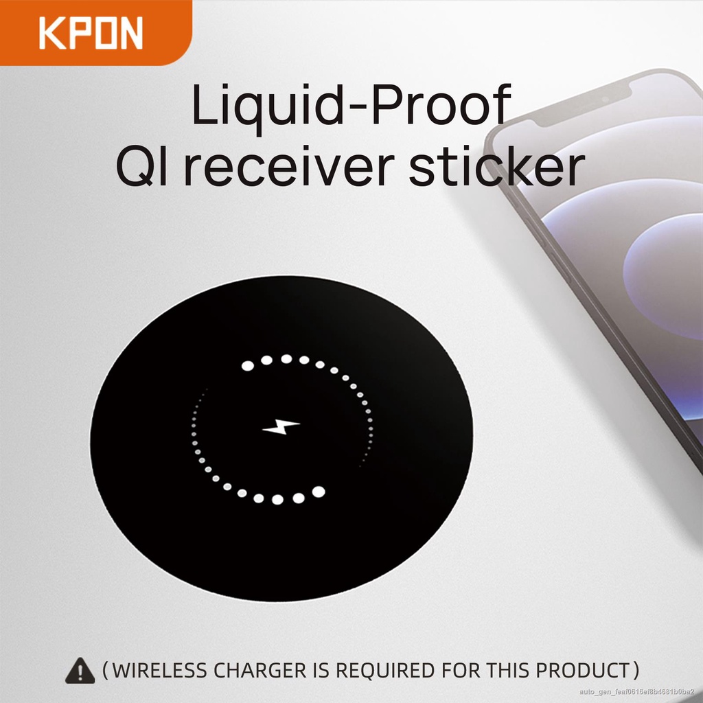 Kpon Invisible Wireless Charging Sticker, Under Table Charger Sticker