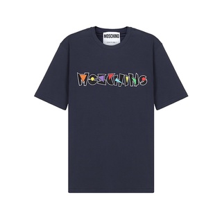 Moschino เสื้อยืด คอกลม แขนสั้น ผ้าฝ้าย สําหรับผู้ชาย