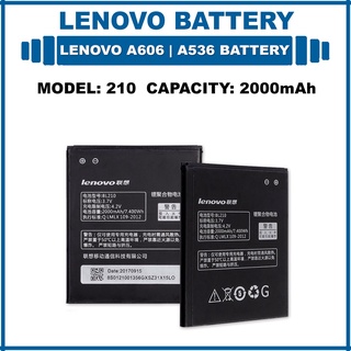 Lenovo A606  แบตเตอรี่ A536 รุ่น BL210  2000mAh