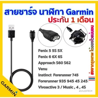 สายชาร์จ Garmin Fenix 5 5S 5X 6 6X 6S Forerunner 935 945 Vivoactive 3 4 4S Instinct 245 165 Venu SQ 2 2S 235 ที่ชาร์จแบต