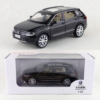 โมเดลรถยนต์ 1:32 Volkswagen Tiguan Sedan Suv Back To The Sound And Light ของเล่นสําหรับเด็ก