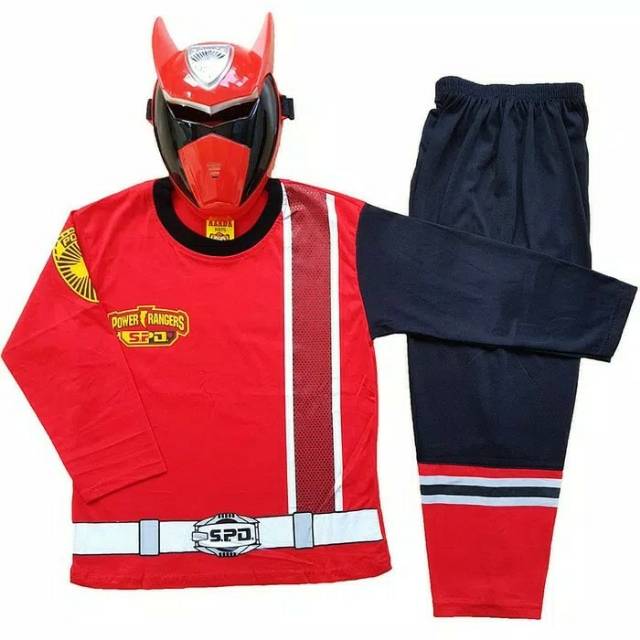 ชุดเด็ก Power Ranger SPD ชุดซูเปอร์ฮีโร่ กางเกงเด็ก หน้ากาก