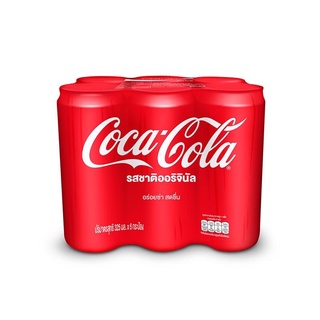 (แพ็ค 6) Coca-Cola (Coke) Original Taste โคคา-โคล่า เครื่อมด…