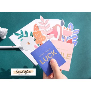 [Card4You]🌸การ์ดอวยพรดอกไม้ flip + พร้อมซอง