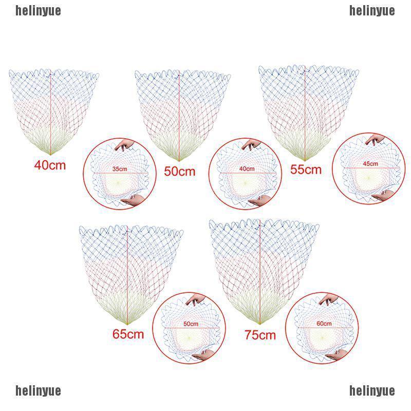 เฮล❤ ตาข่ายไนล่อน แบบพับได้ 5 ขนาด สําหรับตกปลา