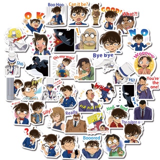 สติกเกอร์การ์ตูน Conan Anime กันน้ํา 40 ชิ้น สําหรับตกแต่งสมุด สมุดภาพ