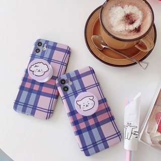 11 promax iPhone case เคสนิ่ม เนื้อซิลิโคน for iPhone X XS MAX XR  7+ 8PLUS full cover case ไอริง หมาขนหยิก ไอริงหมาขนตร