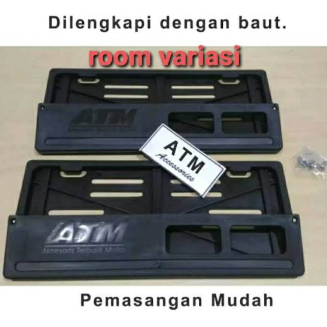 SNI NUMBER PLATE FRAME NUMBER PLATE FRAME SET FRONT REAR 2 ชิ้น