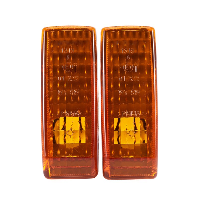 หลอดไฟเลี้ยวสีเหลือง 2 ชิ้นสําหรับ Mercedes Benz W124 R129 W140 W202 W201