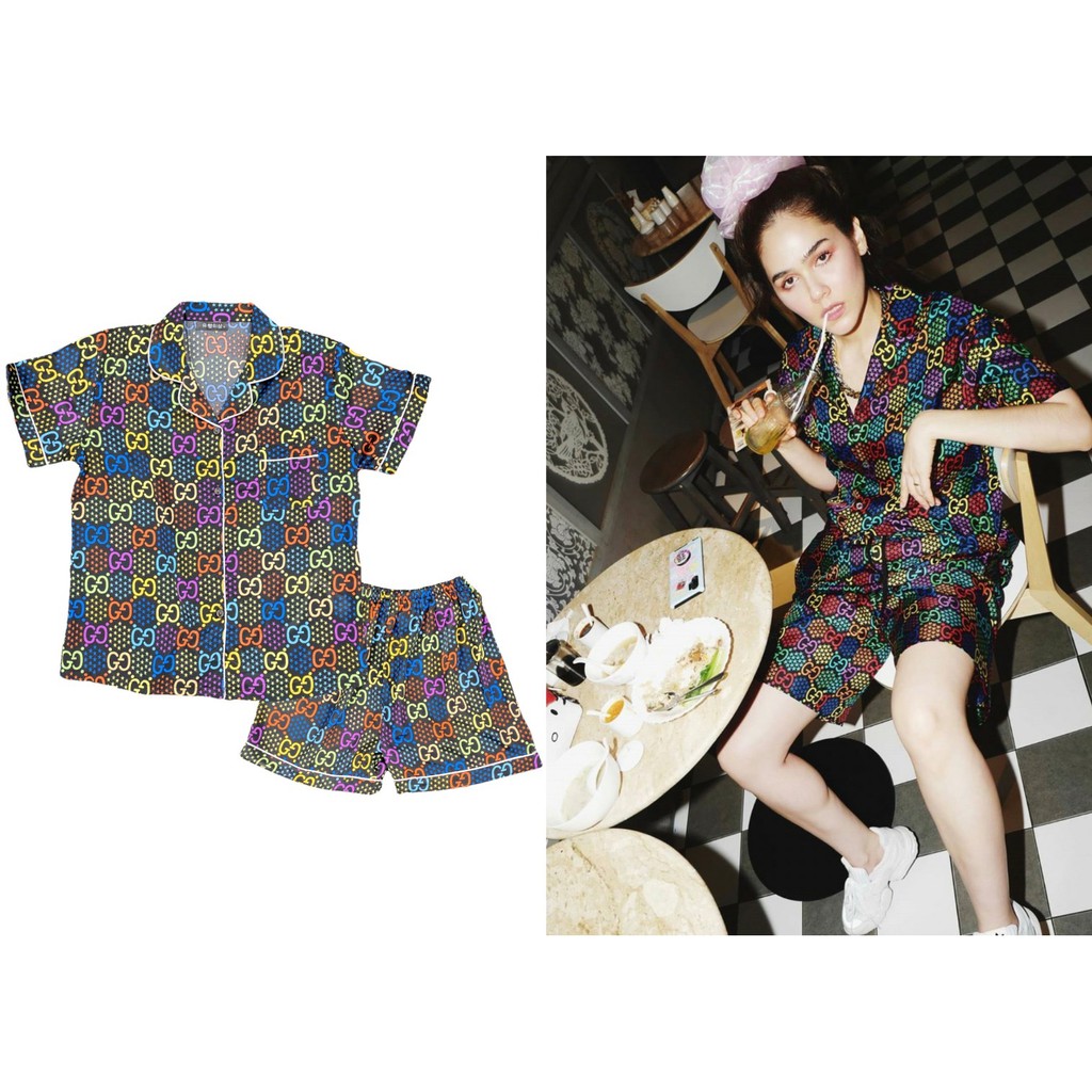 ชุดนอนผ้าซาติน ไซส์ใหญ่ 2XL-4XL-5XL Big size ชุดนอนสาวอวบ ชุดนอนคนอ้วน ลายเกาหลีน่ารัก ผ้านุ่มพรีเมี