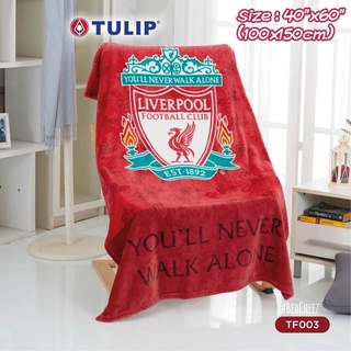 *พร้อมส่ง* ผ้าห่มฟลีซ Liverpool L.F.C. × Tulip ลิขสิทธิ์แท้ ผ้าห่มลิเวอร์พูล Fleece ลิเวอร์พูล หงส์แดง หงษ์แดง