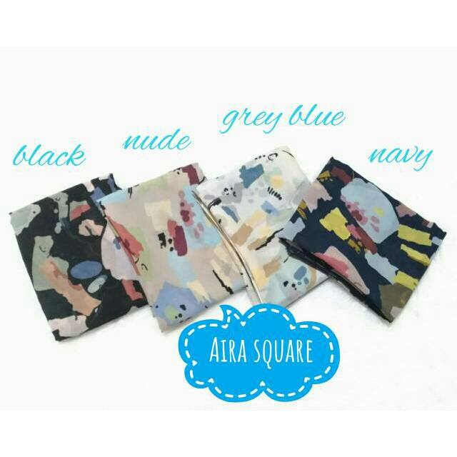SQUARE HIJAB / FINE CHIFFON HIJAB / AIRA SQUARE