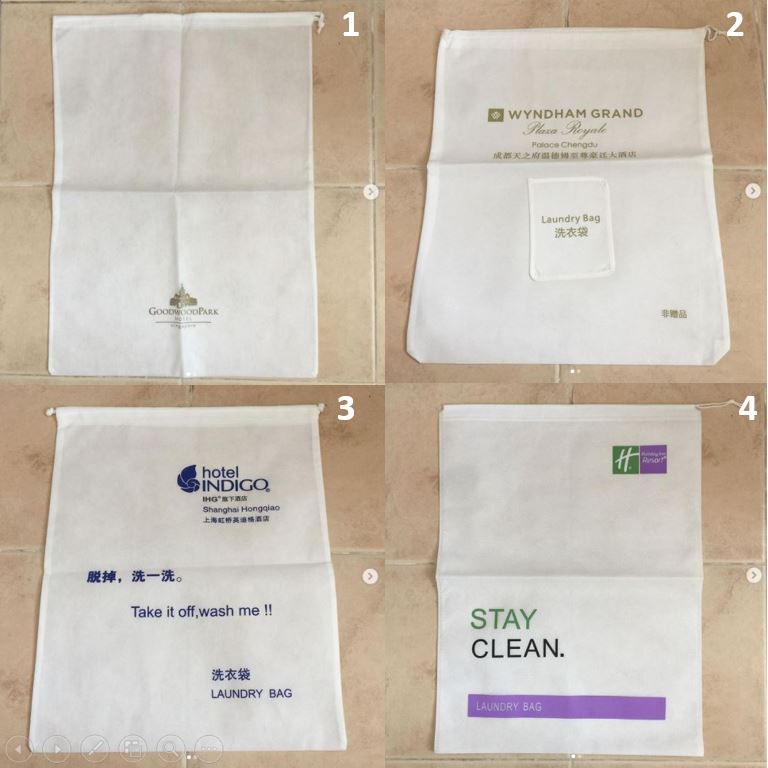 ถุงผ้า Good wod park , Wyndham , INDIGO , Holiday Inn ถุงใส่กระเป๋า ถุงรองเท้า ถนอมของด้านในดี ช่วยย