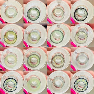 GREEN (1) สีเขียว เขียว คอนแทคเลนส์ มินิ บิ๊กอาย Bigeyes Contact Lens เขียว ตาโต Bigeyes mini kitty kawaii ค่าอมน้ำสูง .