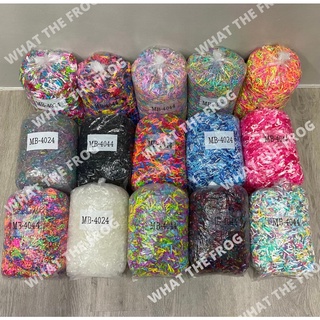 ยางรัดผมคละสี 1,000 กรัม หรือ1กิโล  ยางรัดผมแฟชั่น แบบใช้แล้วทิ้ง