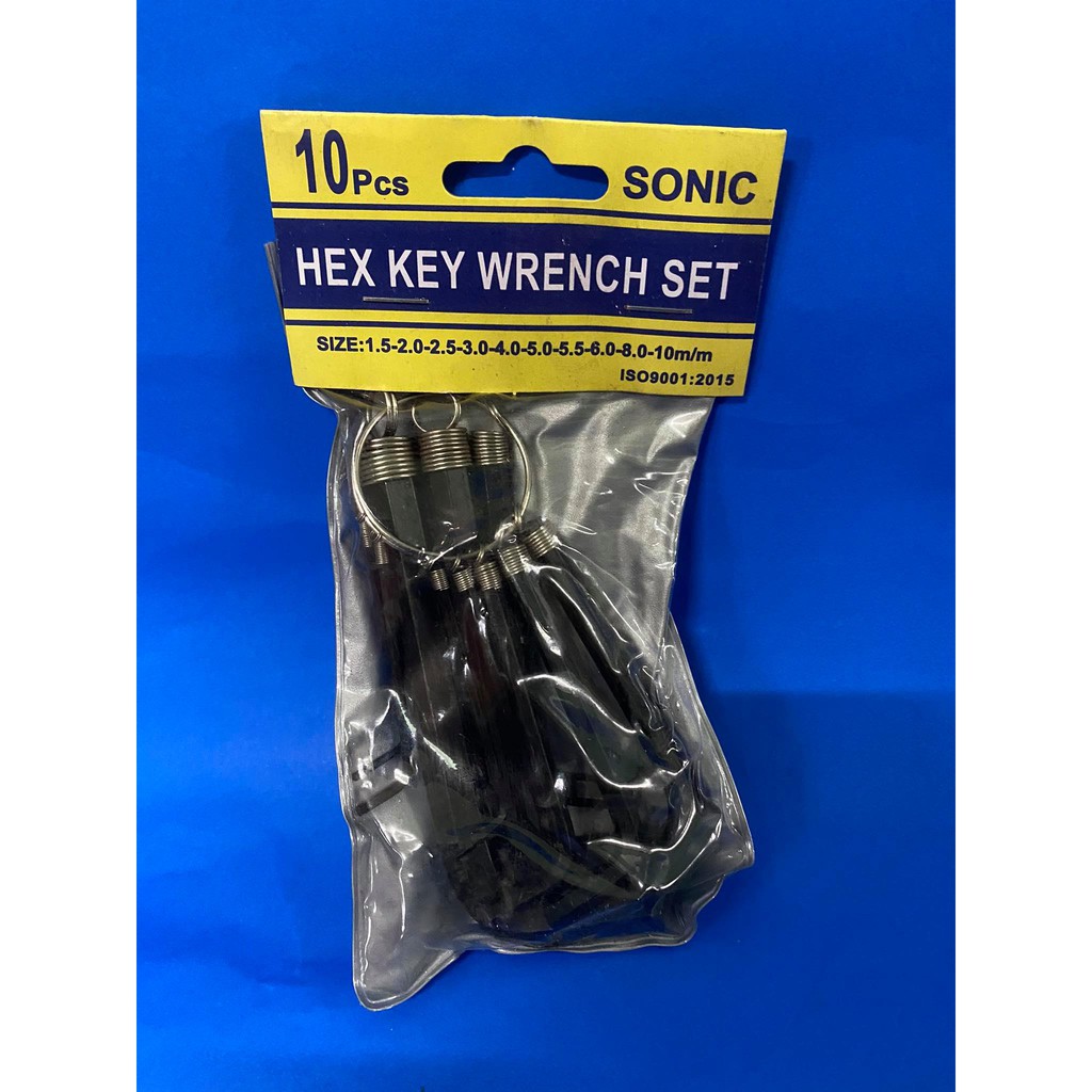กุญแจหกเหลี่ยม 8 ตัว ชุด และ 10 ตัวชุด Sonic - รูปที่ 3