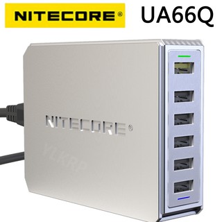 Original Nitecore Ua66Q 6 - Port Qc Usb อะแดปเตอร์ตั้งโต๊ะ