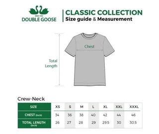 เสื้อยืดตราห่านคู่ คอกลม สีขาว size 34-46