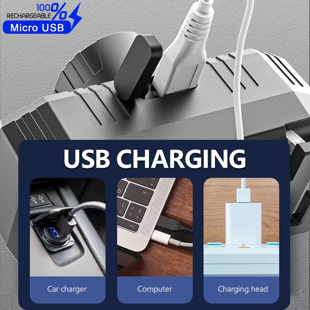 3ไฟ ไฟฉายคาดหัว LED 5000LM ไฟฉายคาดศีรษะแรงสูง ไฟสว่างแบบXPE/COB ไฟฉายเดินป่า ชาร์จแบตได้ ไฟคาดหัว ไฟส่องกบ กันน้ำ Headl