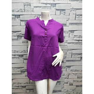 เสื้อผ้าสปัน แขนสั้น อก50" ราคาถูก"มีหลายสี โปรดเลือก