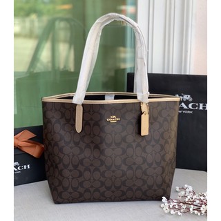 COACH CITY TOTE IN SIGNATURE CANVAS (C1781)