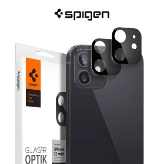 Spigen iPhone 12 Mini เลนส์กล้อง ออปติก กระจกนิรภัย แบบเต็มจอ (2 แพ็ก)