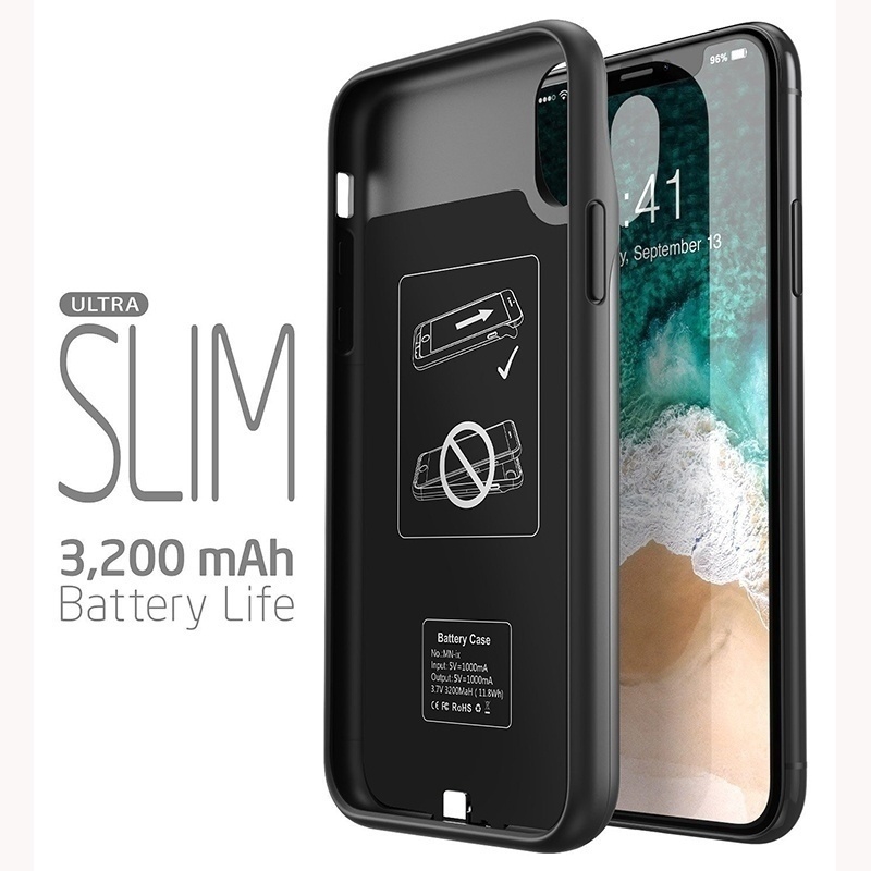 เคสมือถือแบบเเบตสำรอง 3000-4000mAh  สำหรับ iPhone 14 13 12 11 Pro Xs Max XR X 8 7 6S 6 Plus