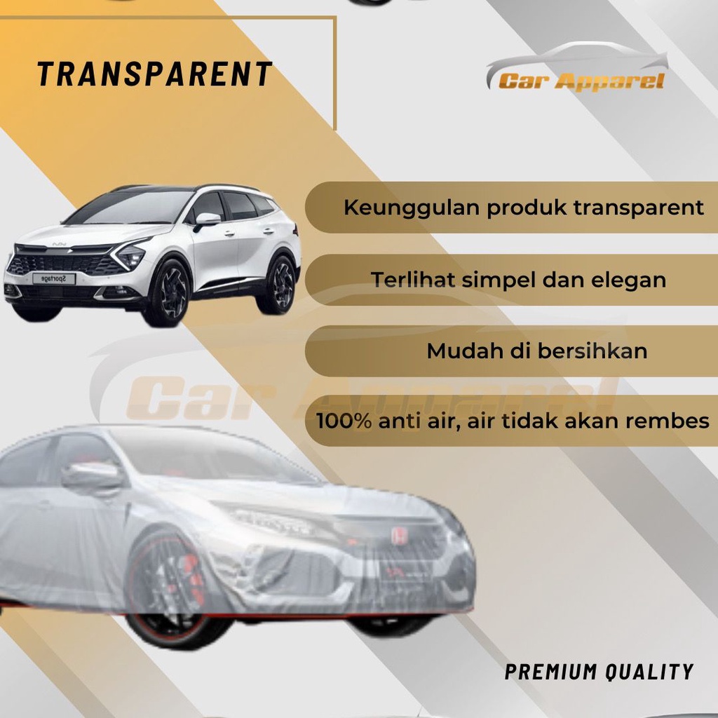 ผ้าคลุมรถ Sportage Gen5 NQ5 2021 แบบใส