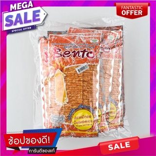 เบนโตะ หมึกอบน้ำพริกตำหรับไทย 20 กรัม X 12 ซอง Bento Squid Seafood Snack Nam Prik Thai 20 g x 12