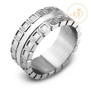 555jewelry แหวนดีไซน์สวยงาม รุ่น MNR-031T-A  (Steel)(RB55)