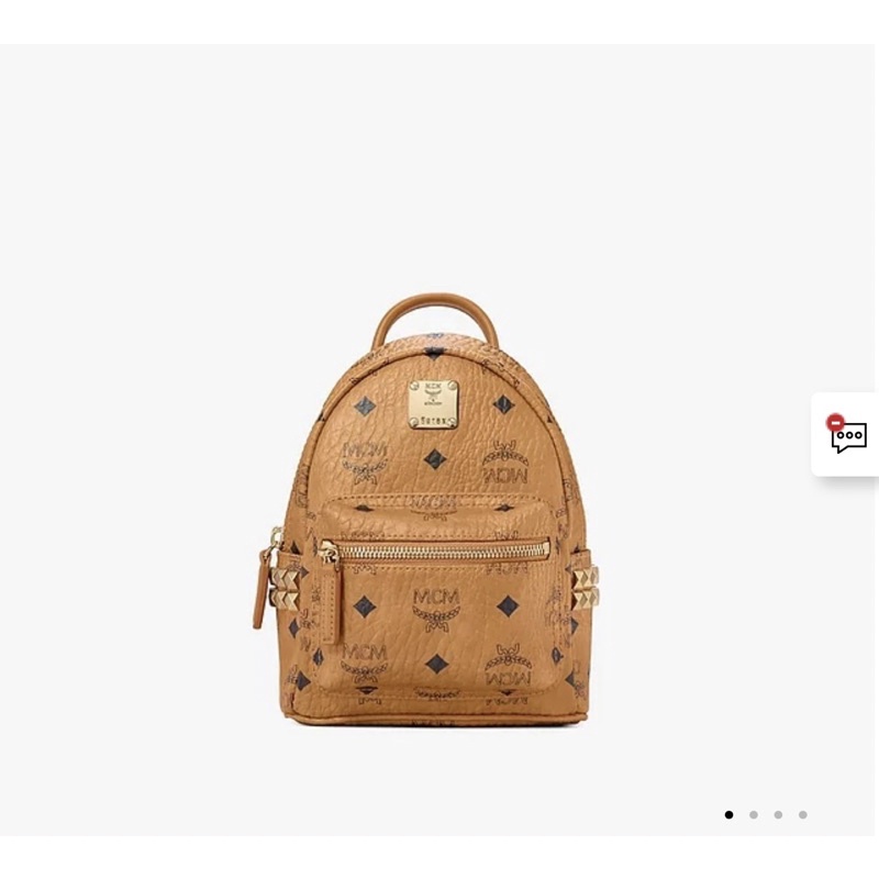 กระเป๋า MCM Stark Side Studs Bebe Boo Backpack in Visetos 🧡 ของแท้ 💯