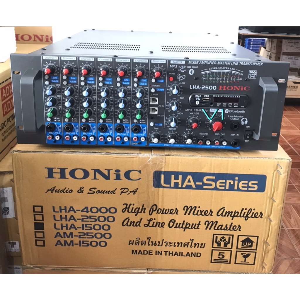 HONIC LHA-2500 Mixerเครื่องขยายเสียง Power Mixer กำลังขยาย 2,500 W. ที่ 4 โอมห์