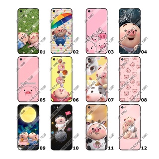 iPhone i5 i5s i6 i6s i7 i8 iSE 2020 i6 Plus i6s Plus เคสสกรีน เคสมือถือ รามลาย หมู การ์ตูนหมู พร้อมส่ง