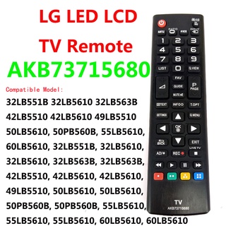 Akb73715680 รีโมตคอนโทรล แบบเปลี่ยน สําหรับสมาร์ททีวี LG LCD LED 3D 50LB5610 50PB560B 55LB5610 60LB5610