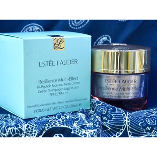 แท้ฉลากไทยปี2022 Estee Lauder Resilience Multi Effect Tri-Peptide Face And Neck Creme SPF15 50ml