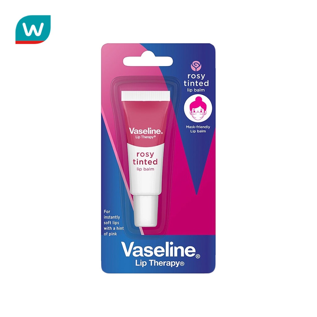 Vaseline วาสลีน ลิป เทอราพี โรซี่ ทินท์ ลิปบาล์ม 10 กรัม