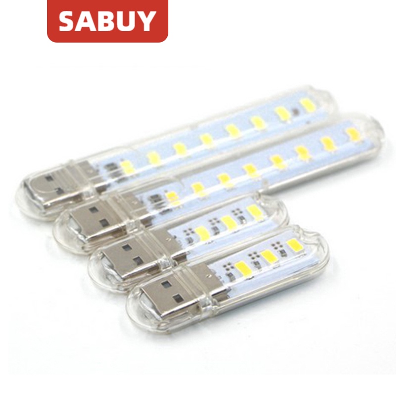 SABUY LED หลอดไฟ USB Night Light แบบพกพา ไฟกลางคืน มินิ สำหรับอ่านหนังสือหลอดไฟ