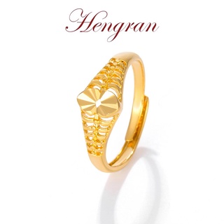 Hengran แหวนแฟชั่นเกาหลี ทอง18K เพชร ผู้หญิง 66GR