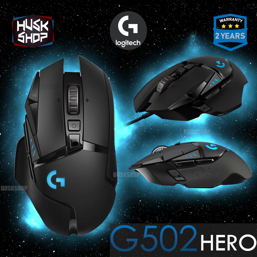 Logitech G502 HERO Gaming Mouse เมาส์เกมมิ่ง ความเร็ว 16K DPI เมาส์ 11 ...
