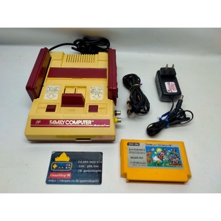 Famicom แท้ ชุดพร้อมเล่น ไฟไทย ต่อTVเล่นได้เลย ระบบAV ตลับแท้มารีโอ้สุดคุ้ม